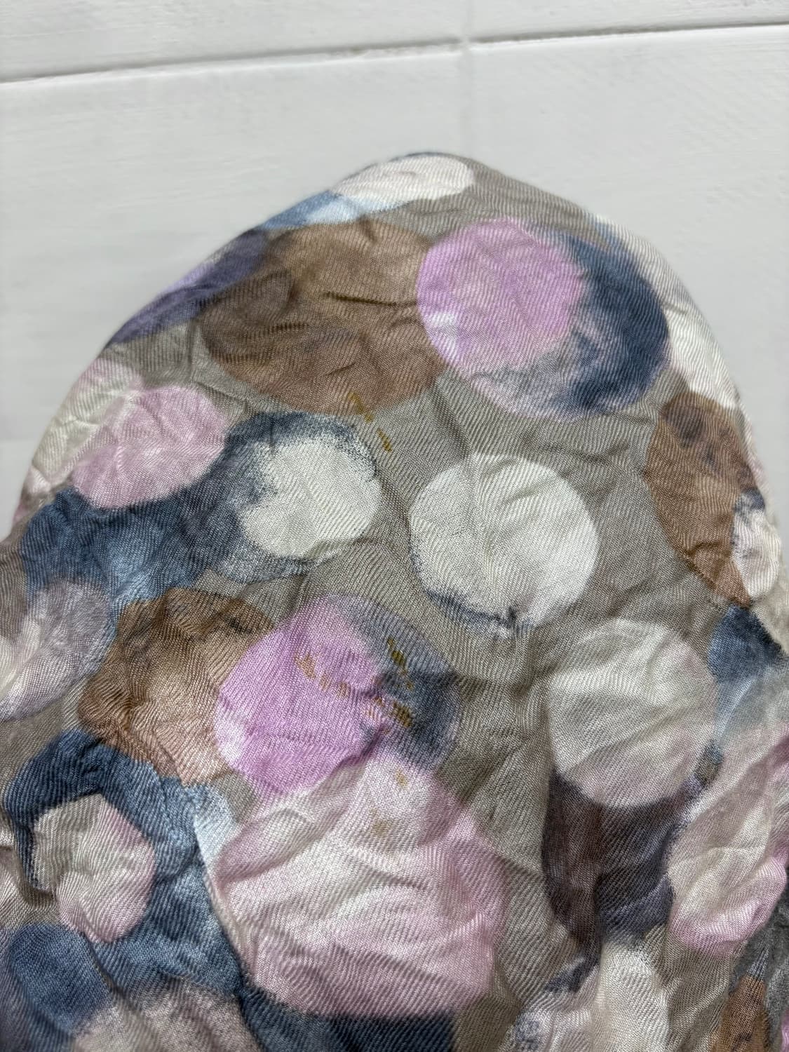 L'EQUIPE 도트 키치 퍼플 머플러 스카프  JPN 상품이미지5