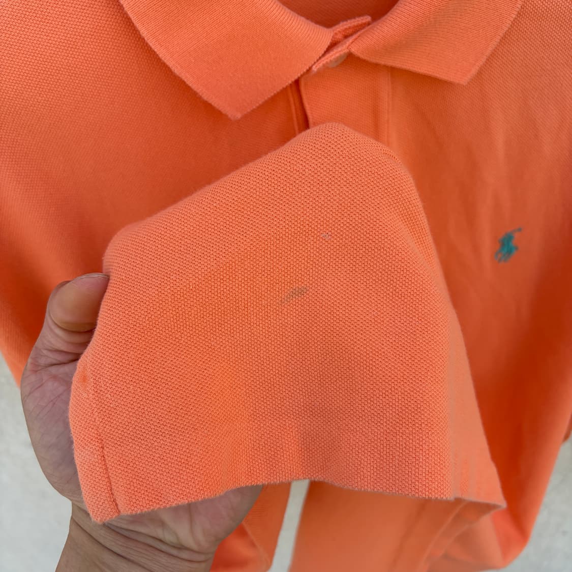 L)폴로 랄프로렌 자몽맛 PK카라 오버핏 반팔 티셔츠 상품이미지5