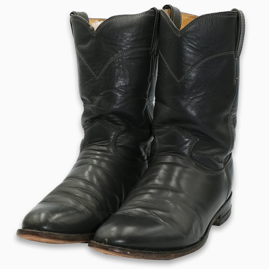 빈티지 저스틴 웨스턴 레더 부츠 8.5D(260-265)사이즈 BT265 상품이미지1