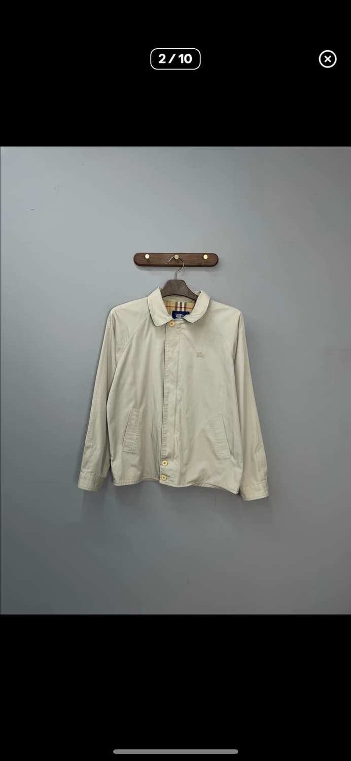 버버리 자수로고 베이지 카라넥 자켓 A3020 상품이미지2