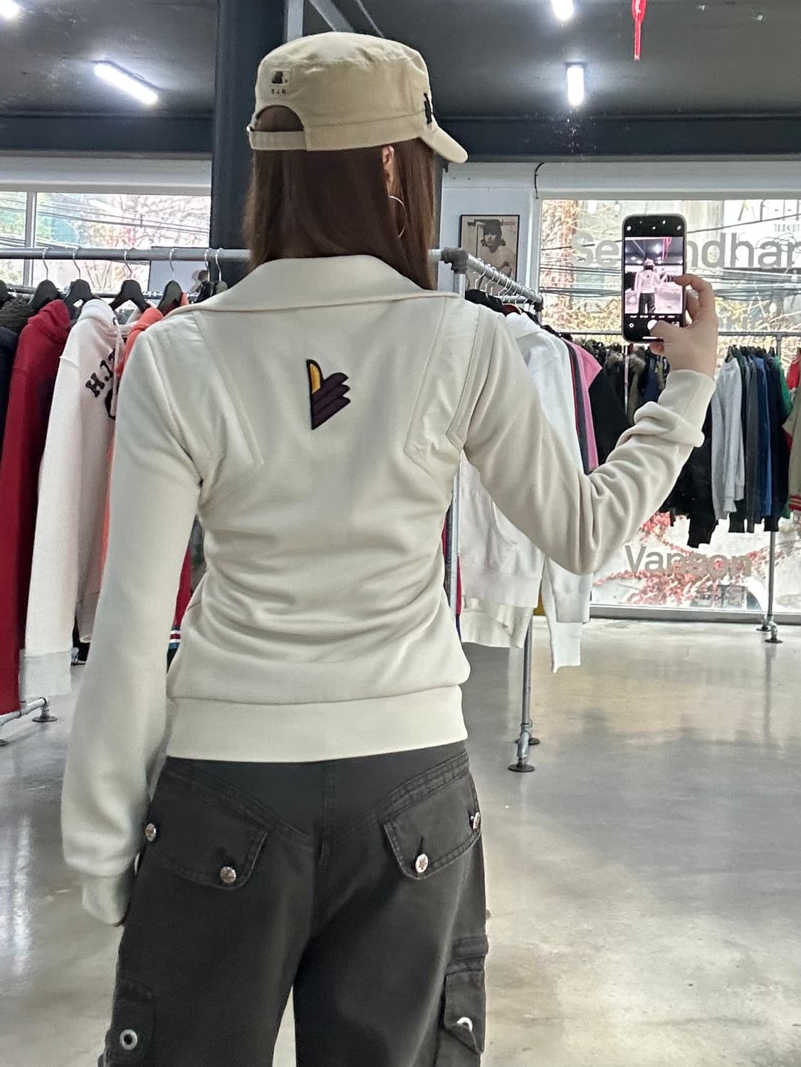 아디다스 크림초코 파이어버드 자수로고 하이넥 져지 상품이미지3