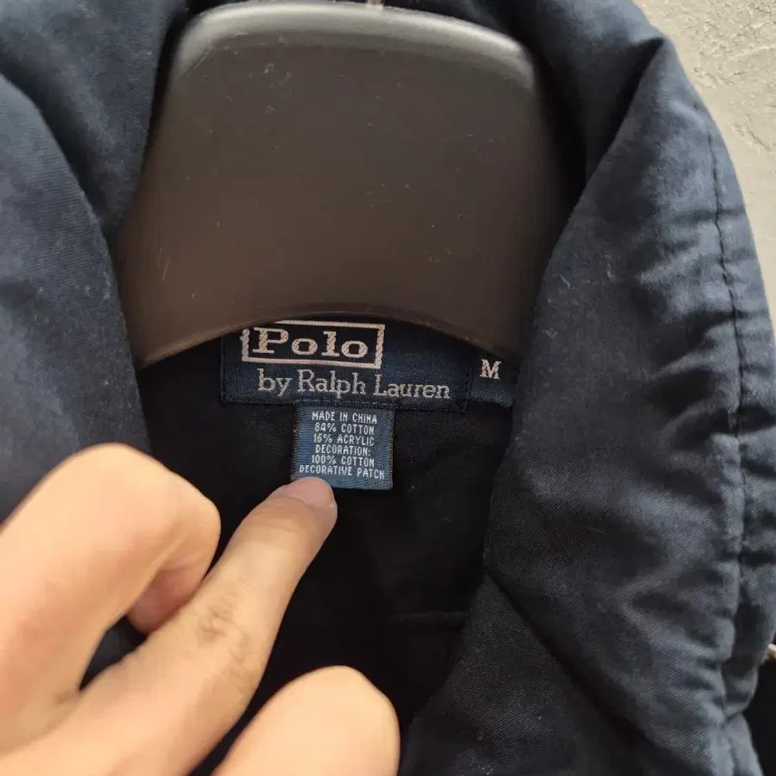 폴로 랄프로렌 네이비 집업 자켓 M 상품이미지6
