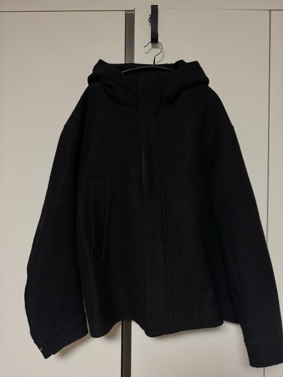 COS 후드 보일드 울 파카 재킷 L 사이즈 상품이미지4