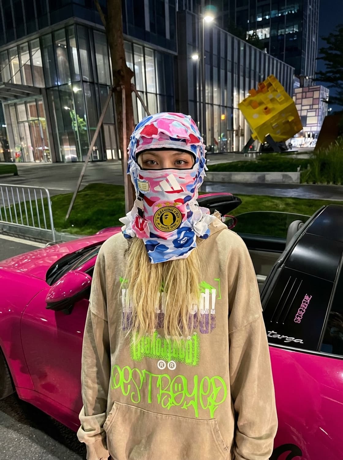 Forcesunseen 베이프 아디다스  커스텀 바라클라바 상품이미지2