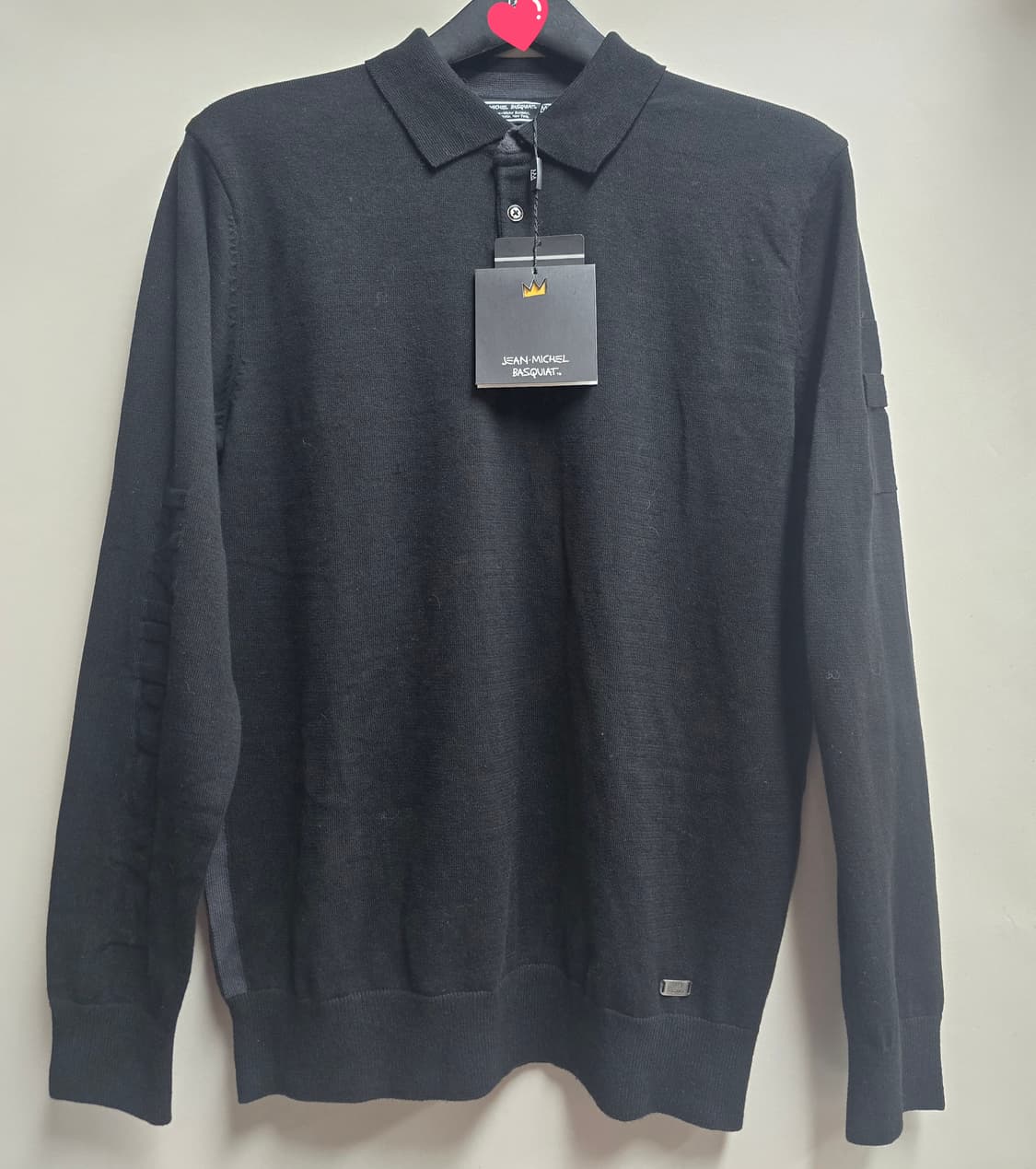 새상품)장미쉘바스키아 면100프로 니트 폴로티 상품이미지1