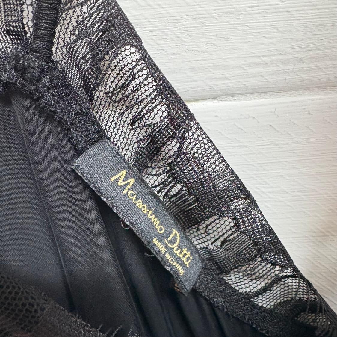 Massimo Dutti 마시모 뚜띠 블랙 레이스 슬립 나시 34 상품이미지3