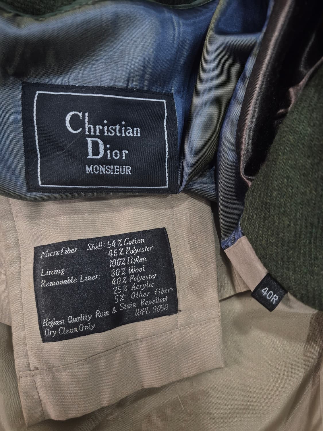 크리스찬 디올 Monsieur 내피분리형 트렌치코트 남성 105사이즈 상품이미지5