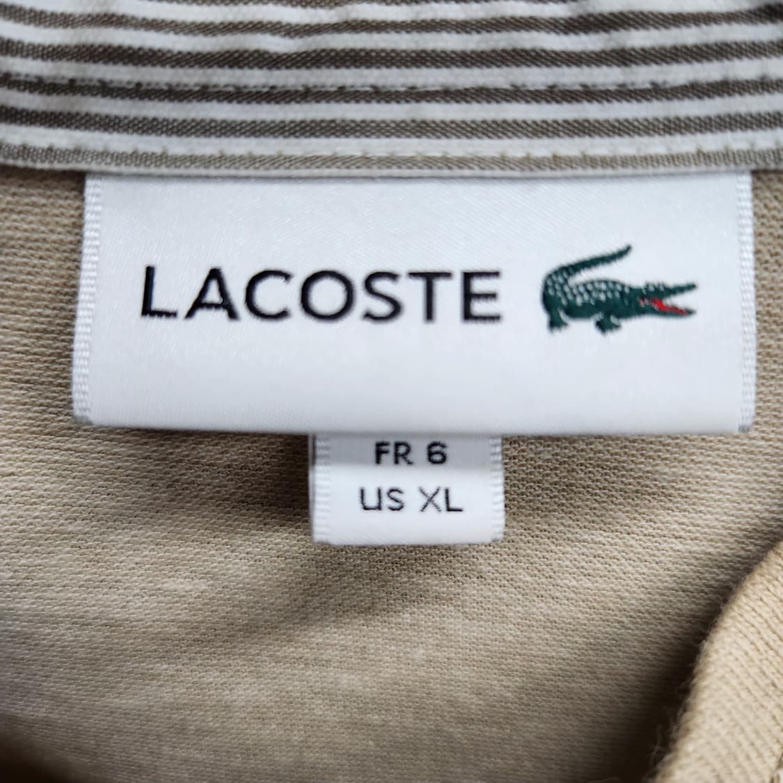 라코스테 로고 헨리넥 반팔카라 6(XL) 상품이미지5