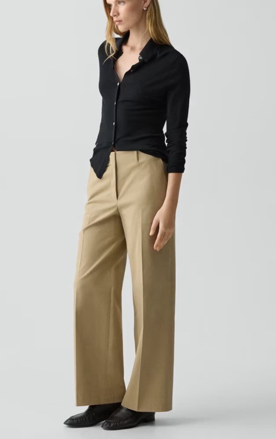 띠어리 2025 와이드 면팬츠 0사이즈 상품이미지8