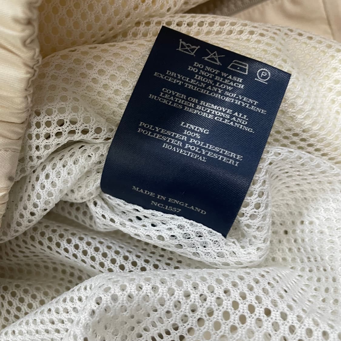 버버리 Burberry 런던 해링턴 블루종 자켓 아이보리 상품이미지7