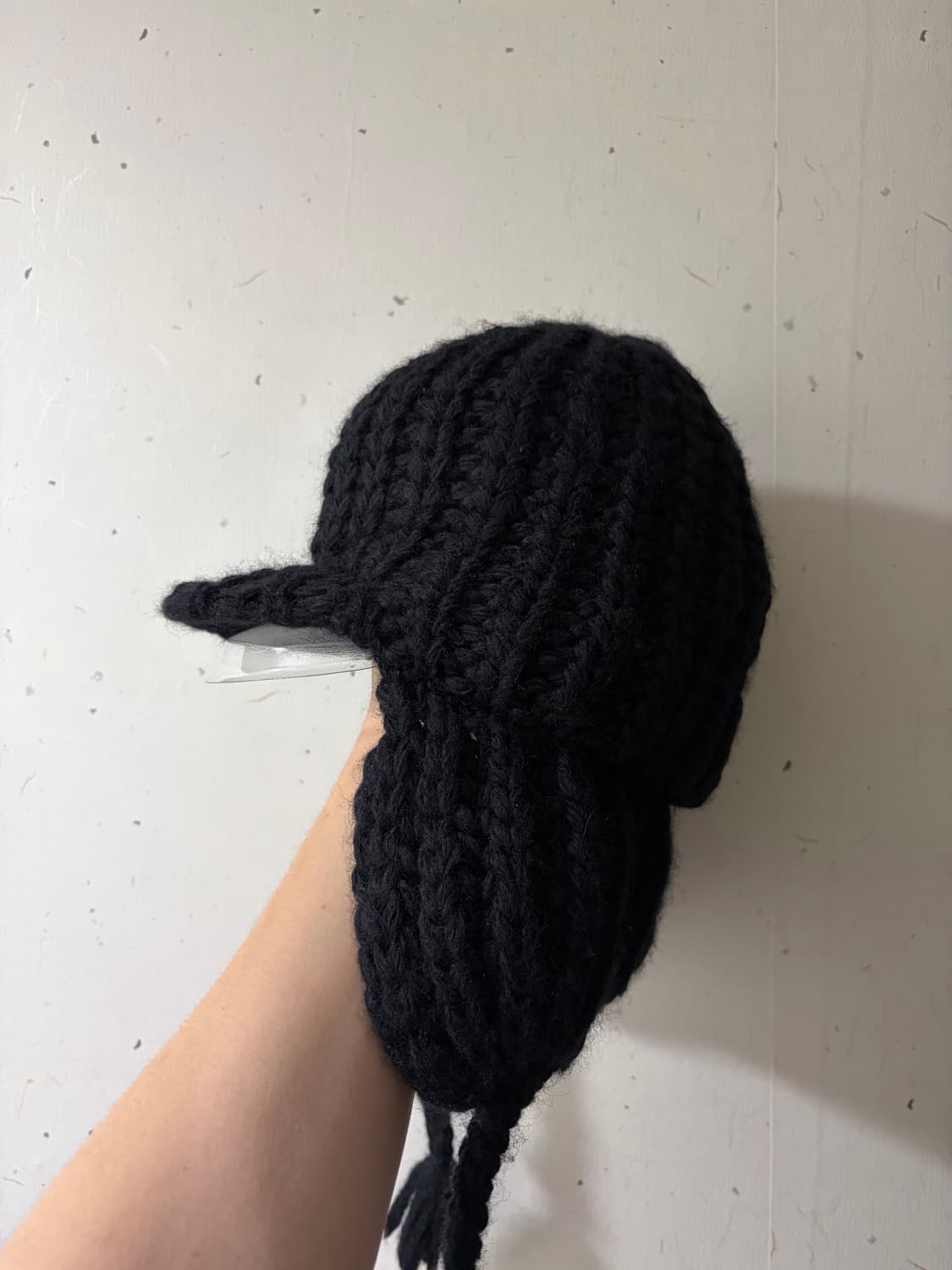 [os] 키지마 타카유키 니트 캡 블랙  상품이미지3