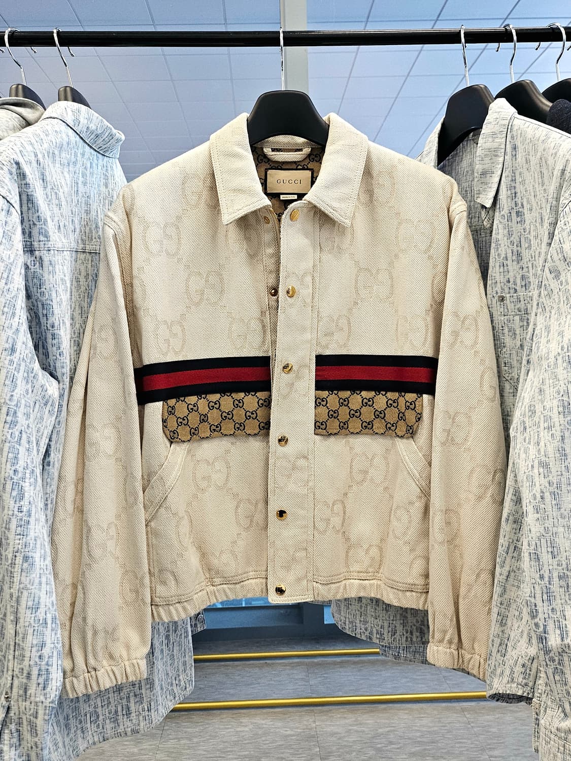 [46]구찌 자카드 데님 트러커 자켓 상품이미지1