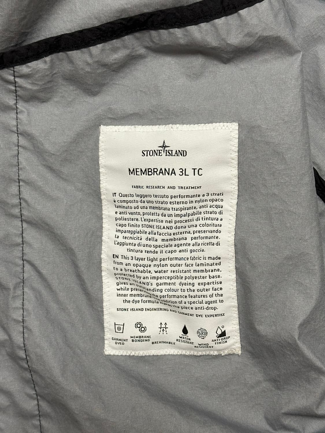 스톤아일랜드 멤브라나 3L tc 자켓 22ss XXL(105-110) 상품이미지2