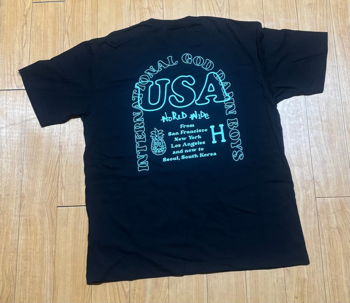 HUF X REDDY PINNACLE TEE 허프 반팔티 L 상품이미지4