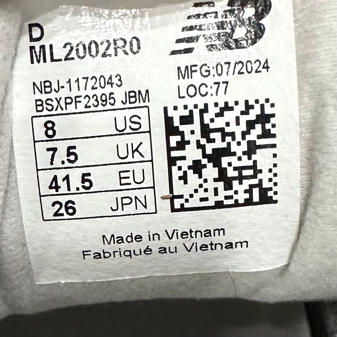 260) 뉴발란스 운동화 남성 남자 신발 2002R 그레이 상품이미지9