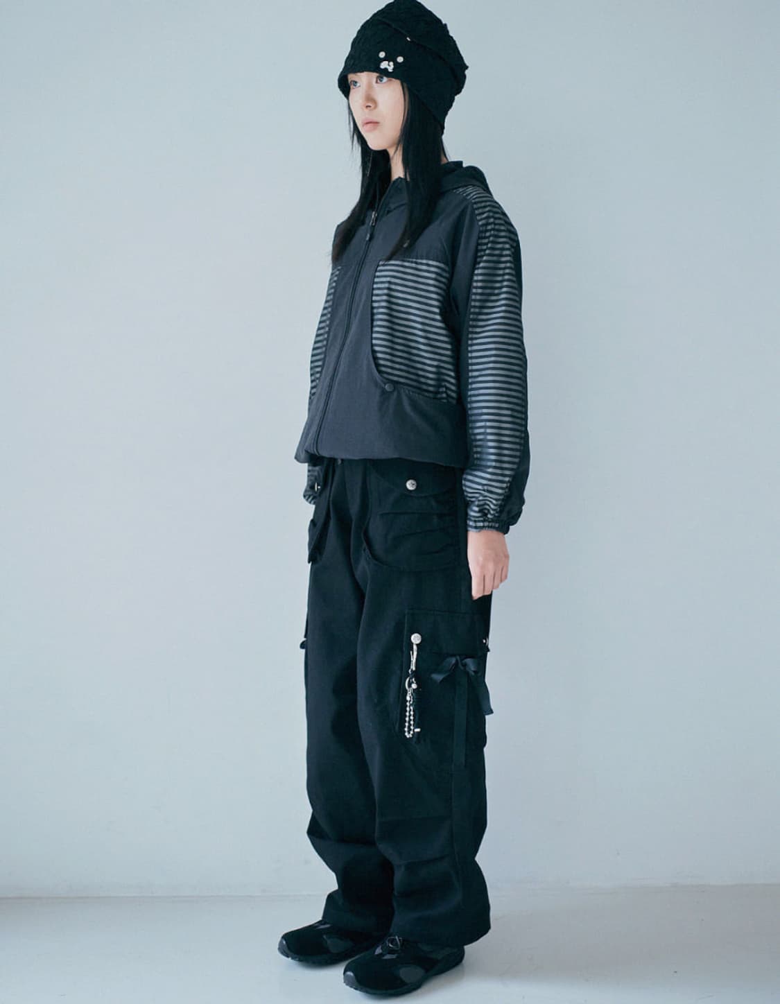 허그유어스킨 멀티 카고 팬츠(블랙) 상품이미지1