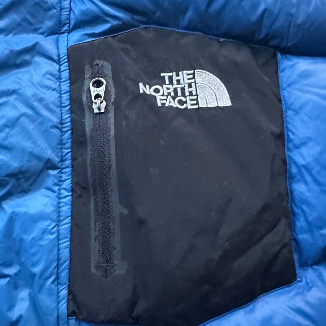 노스페이스 블루/블랙 패딩 상품이미지6