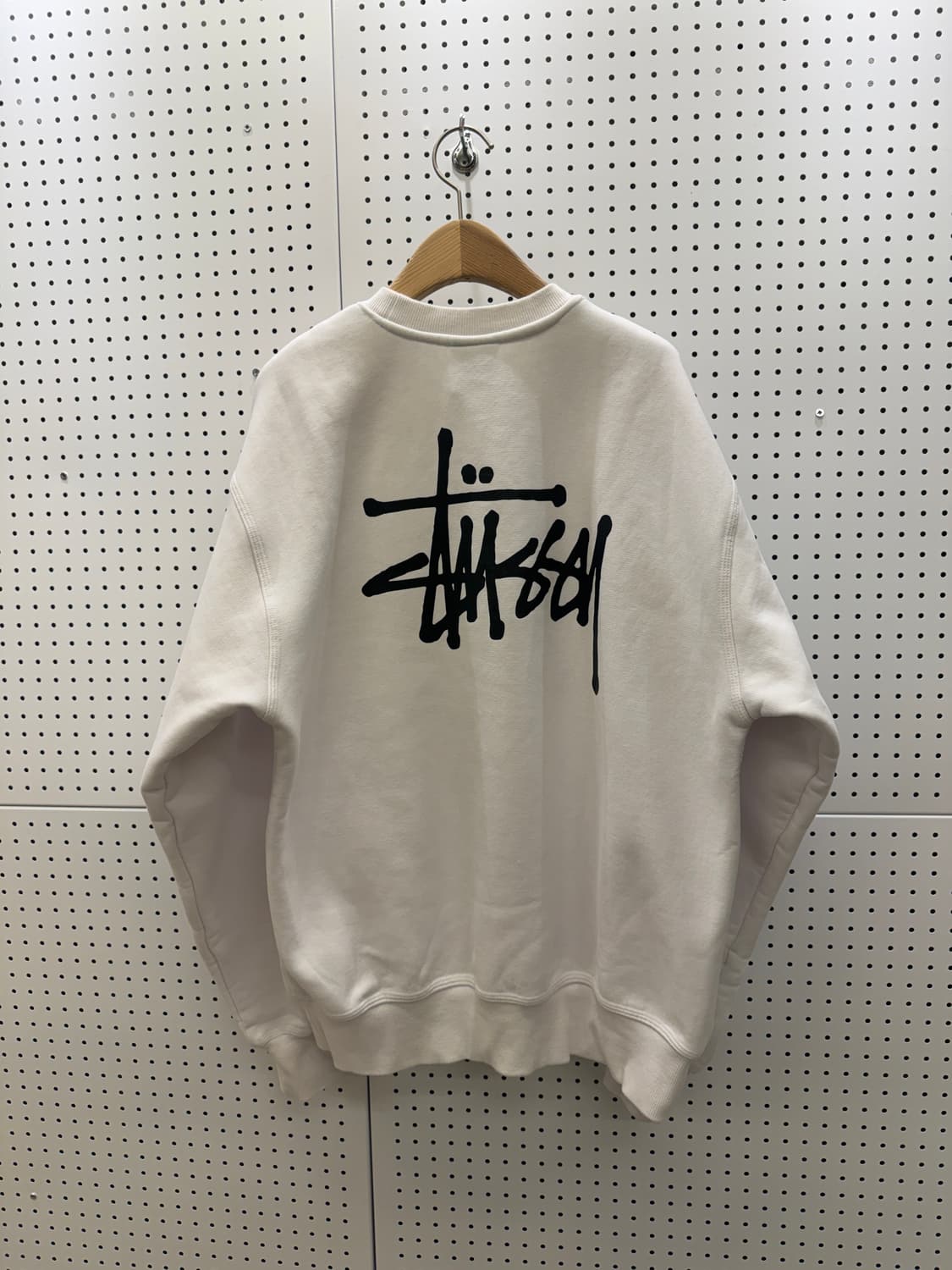 스투시 베이직 화이트 빅로고 맨투맨 U788 상품이미지3