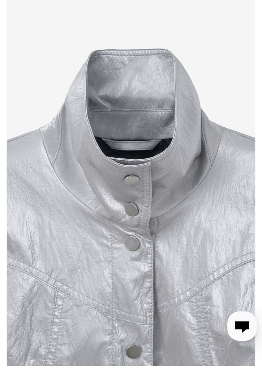 인사일러스 메탈릭 바이커 자켓 S 상품이미지4