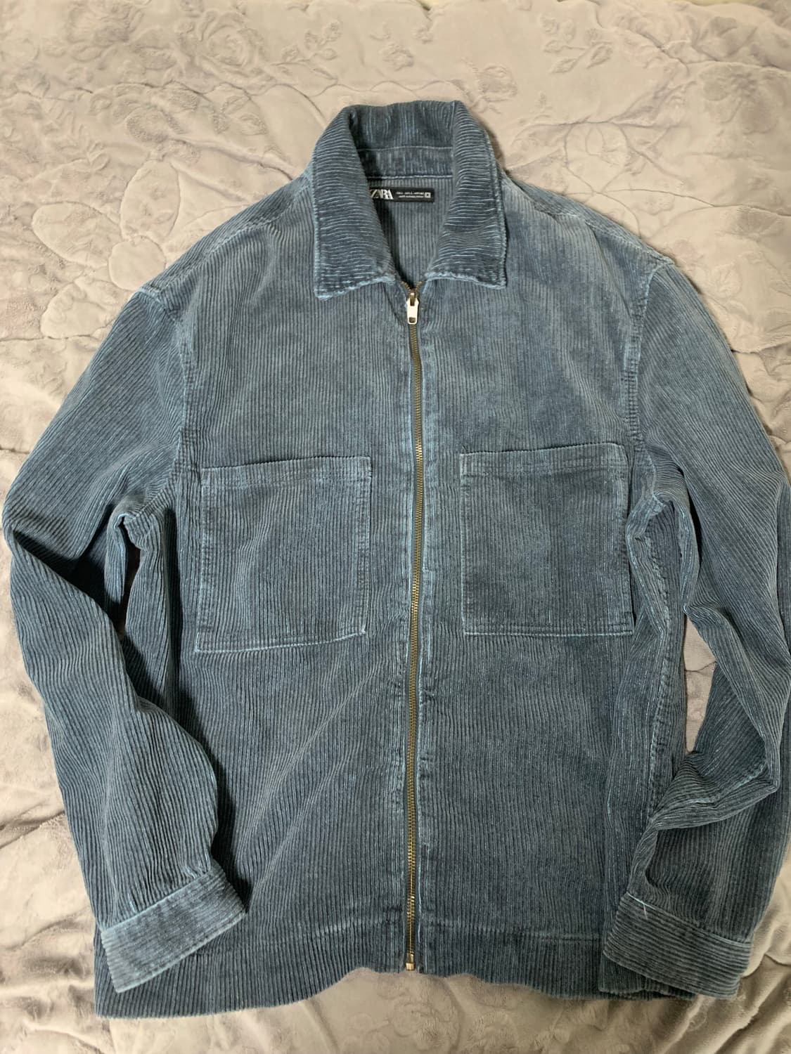 자라 코듀로이 블루종 블루 (L) 상품이미지1