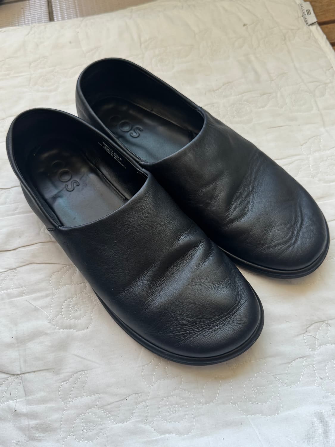 COS 블랙 레더 슬립온 [44] 상품이미지2