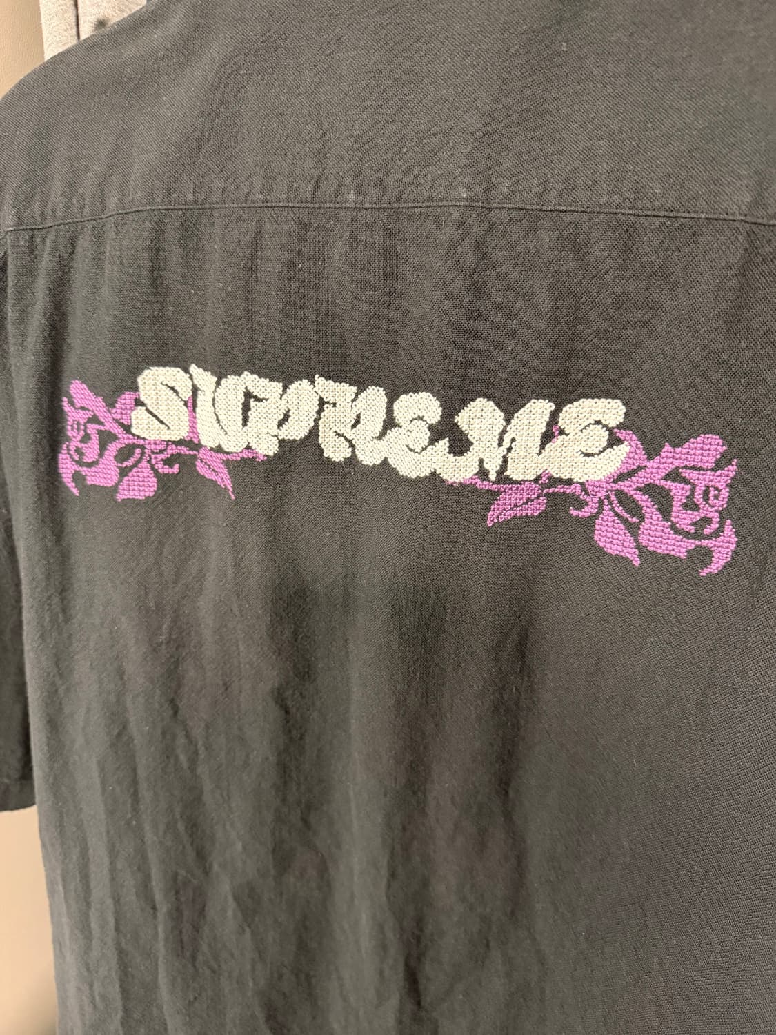 슈프림 니들포인트 숏슬리브셔츠 XL 상품이미지2