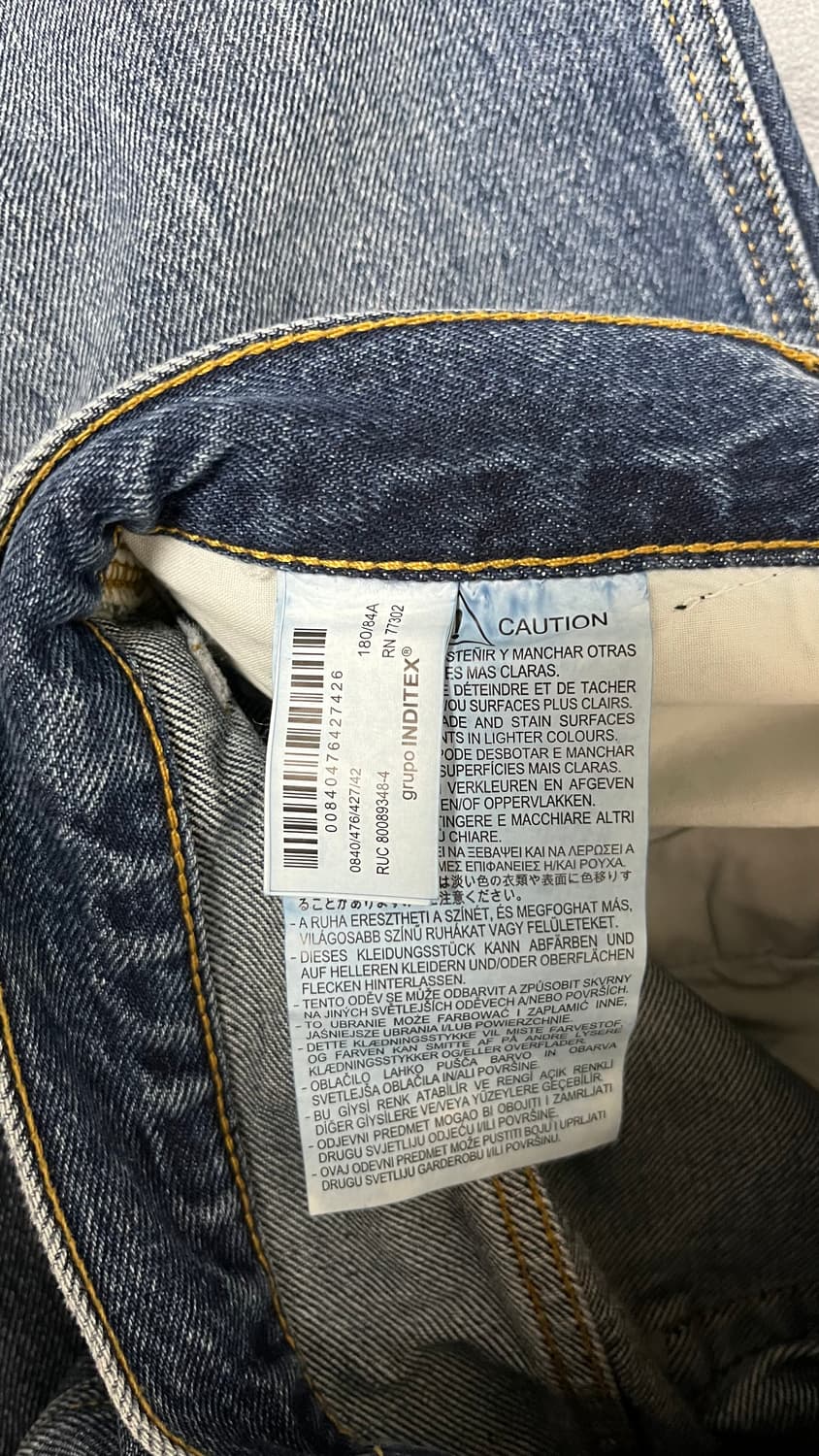 자라 자수 데님 팬츠 바지 상품이미지3