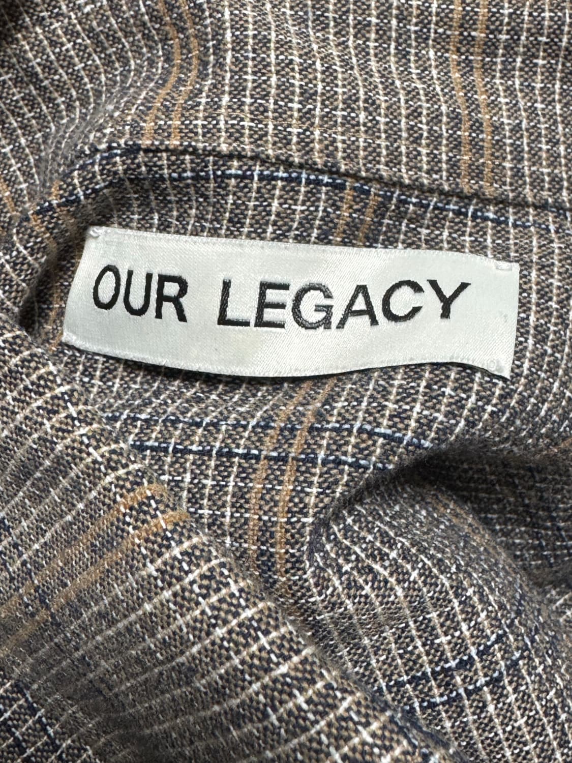 아워레가시 보로우드 BD 셔츠 아날로그 디소넌스 체크 / 48 사이즈  상품이미지3