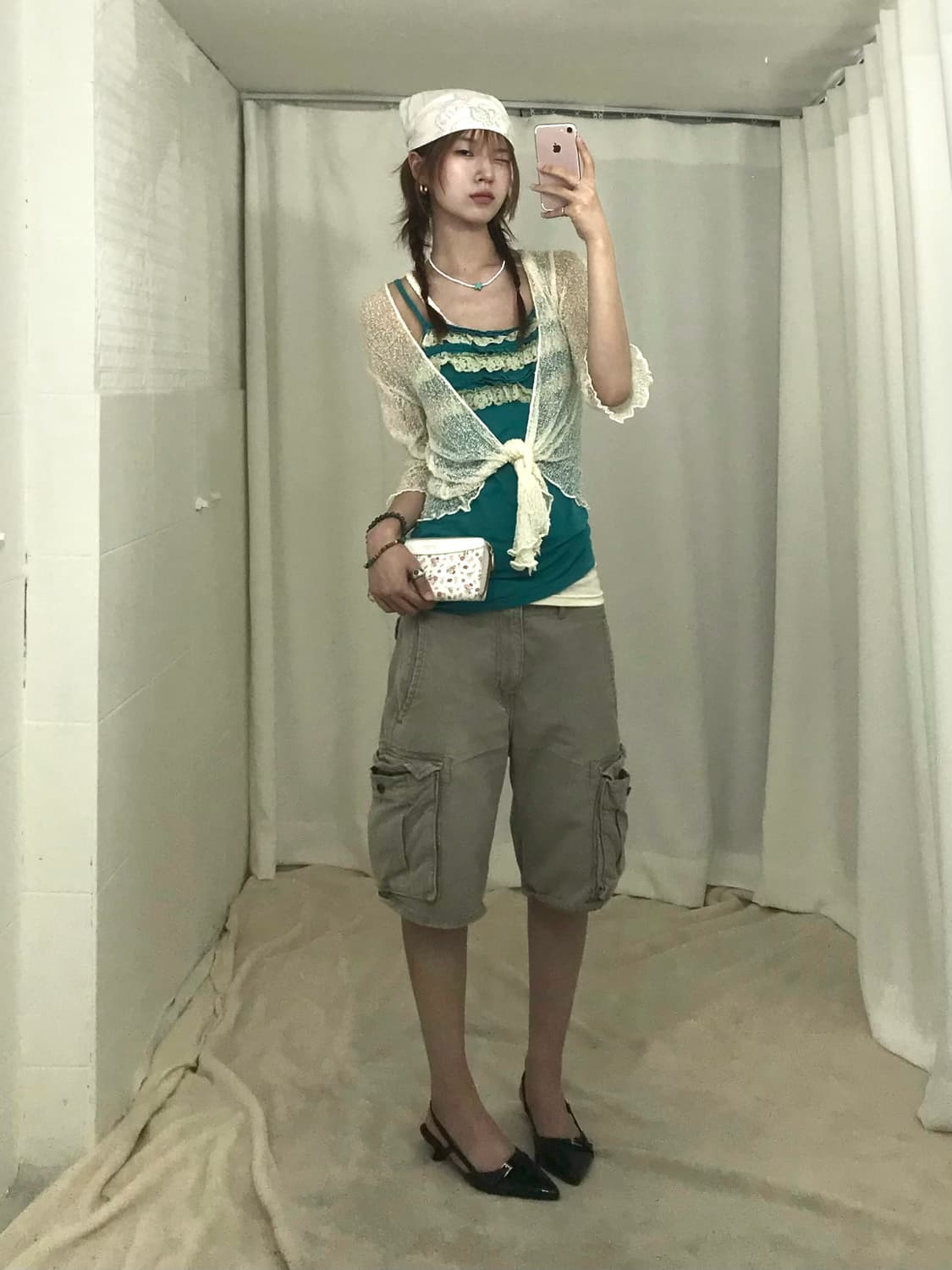 🐠 빈티지 아쿠아 썸머 히피 코디 세트 상품이미지3