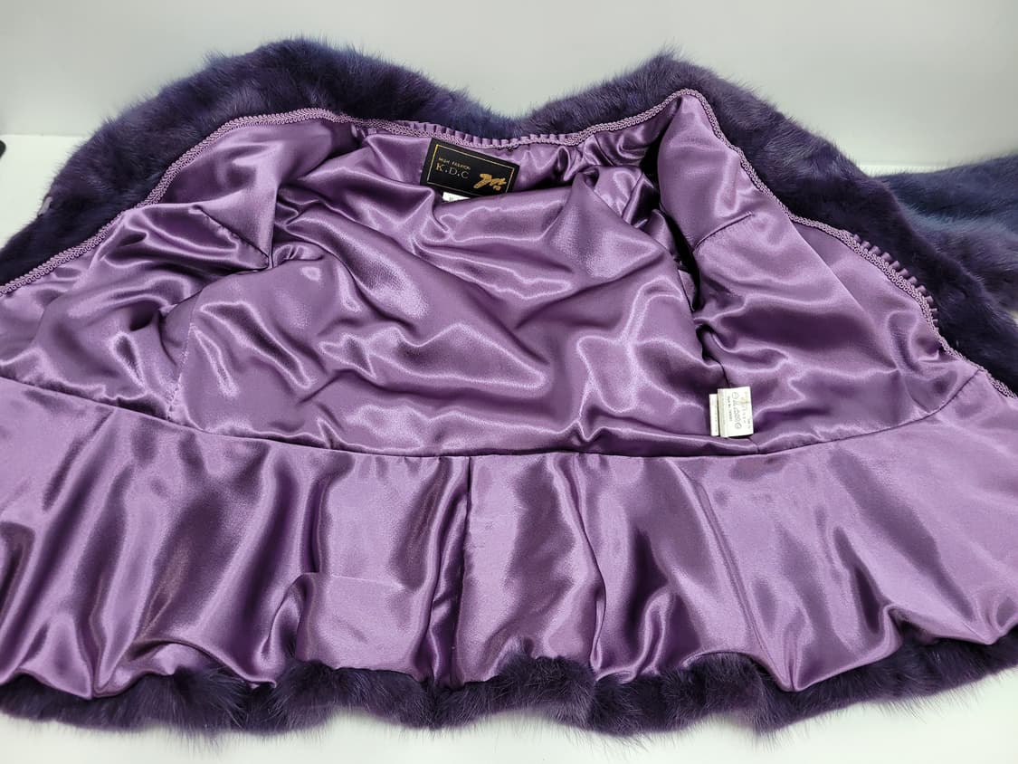 K.D.C 밍크 숏 코트 / 여 91-99-160 투톤퍼플
 상품이미지8