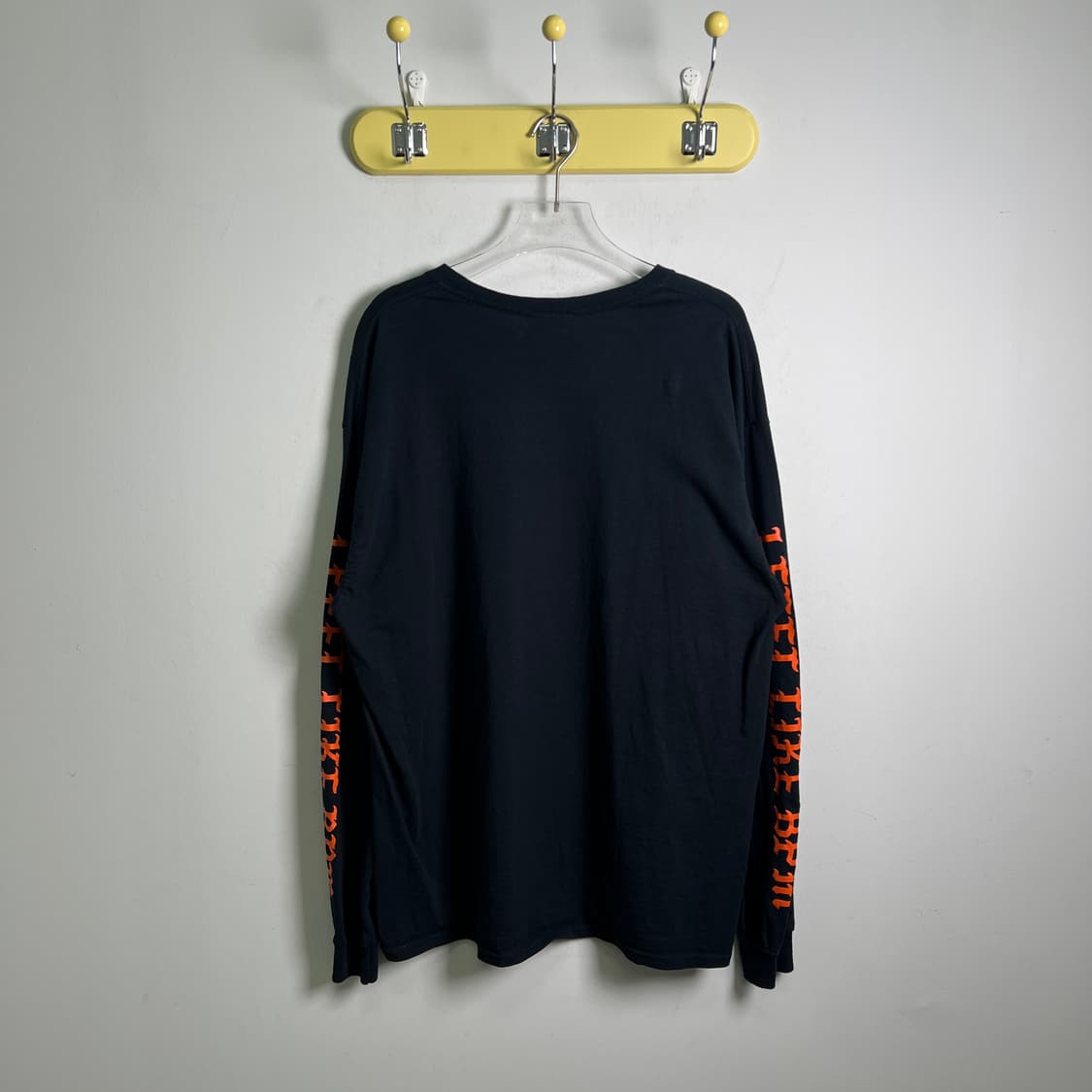 BPM 빈티지 블랙 레터링 맨투맨 XL 상품이미지2