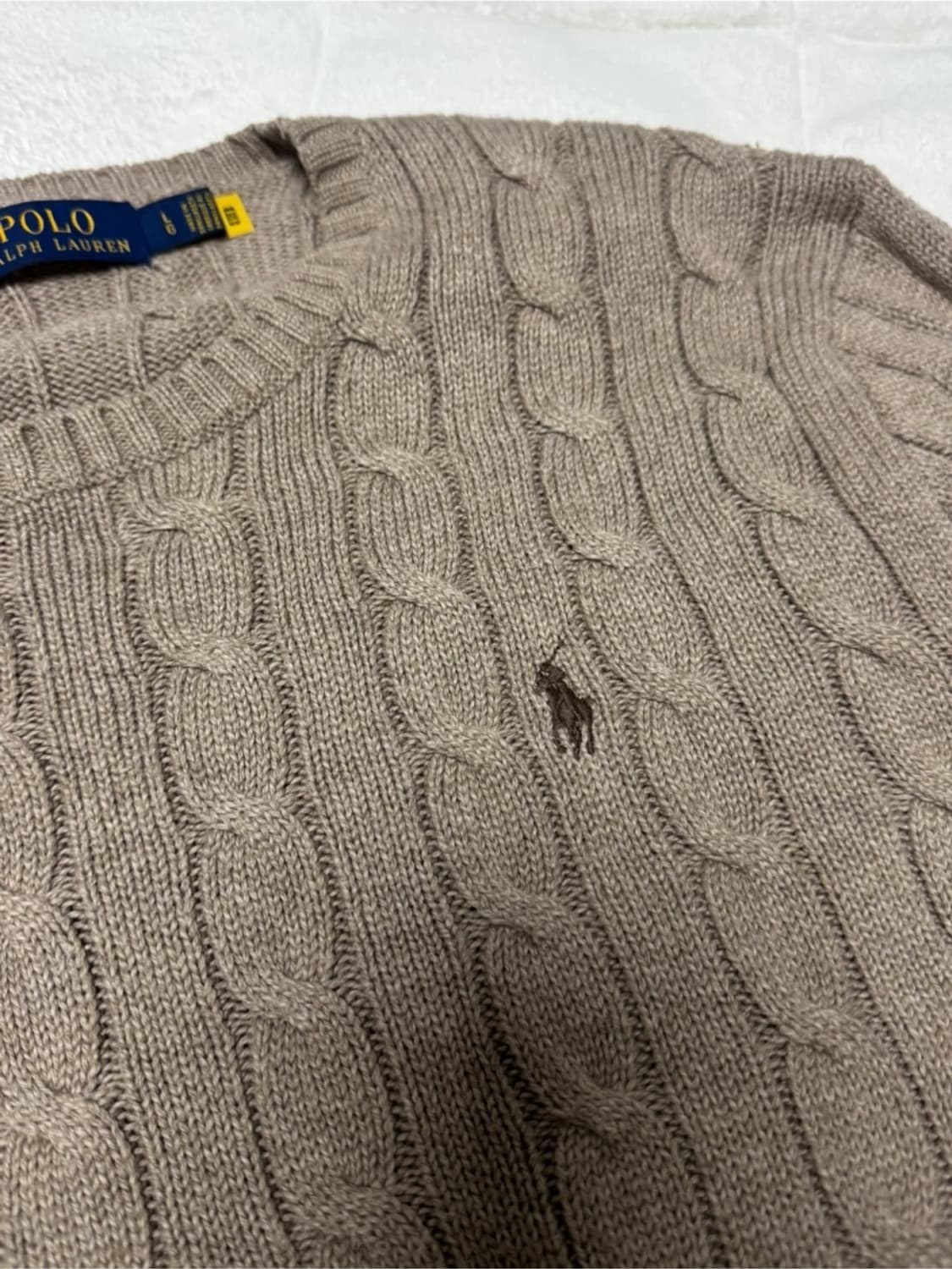 폴로 니트 브라운 L 상품이미지5