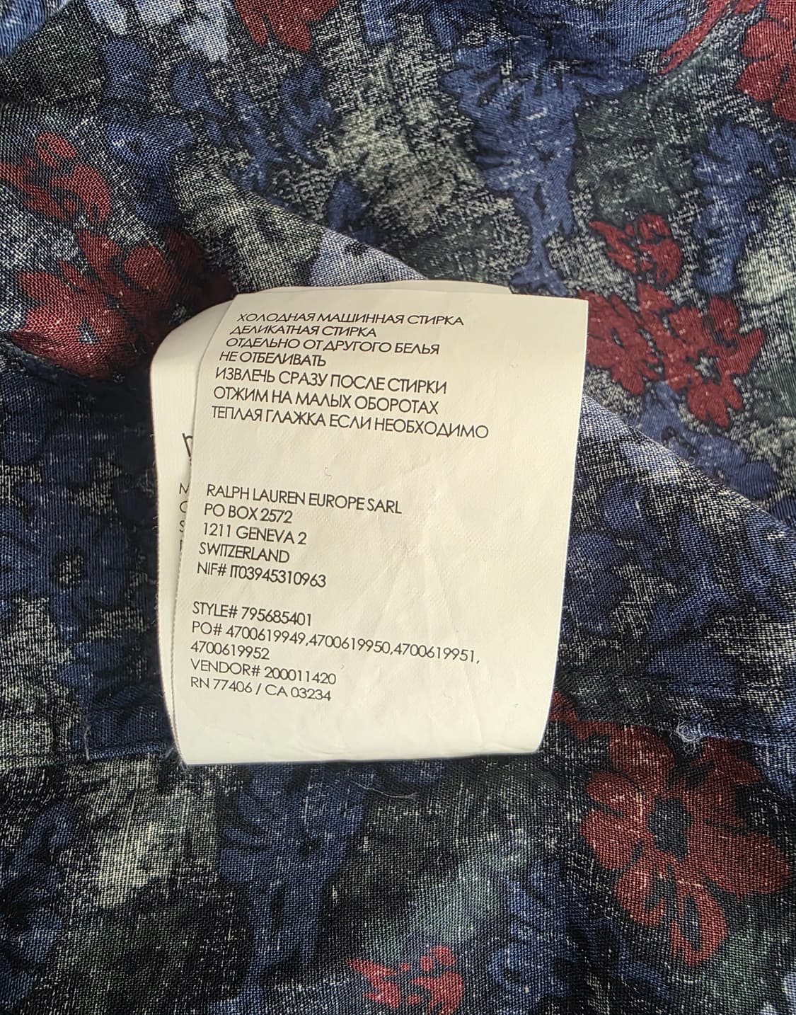 클럽모나코 플로럴 셔츠 새 제품 L 상품이미지4