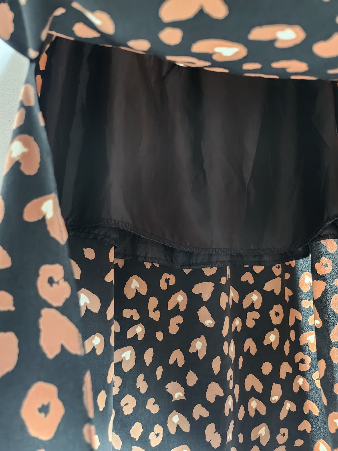 빈티지 하트 패턴 언밸런스 롱 스커트 상품이미지5