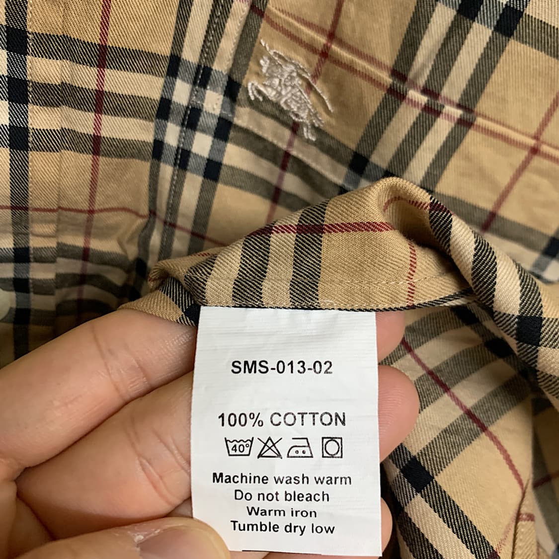 버버리 노바체크 반팔 셔츠 L 상품이미지4