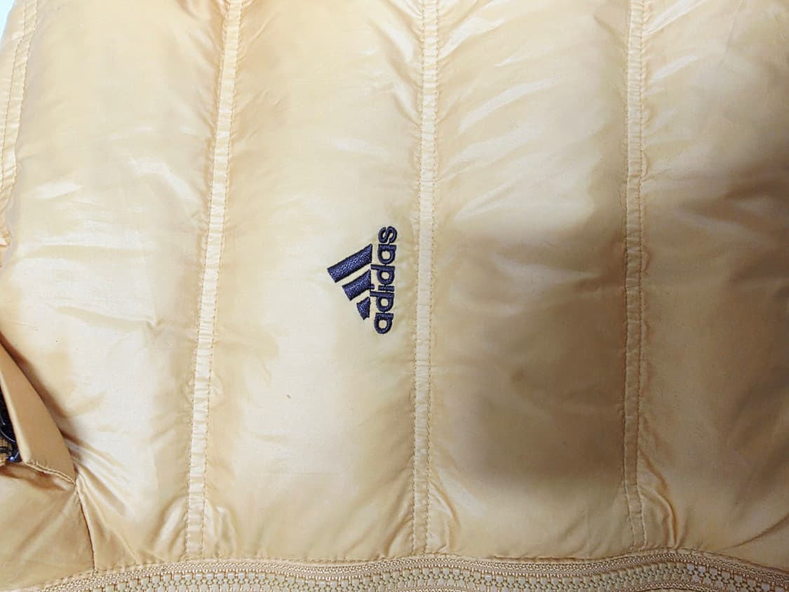 [아디다스] 빈티지 머스타드 옐로우 구스다운 숏패딩 XL(105) 상품이미지3