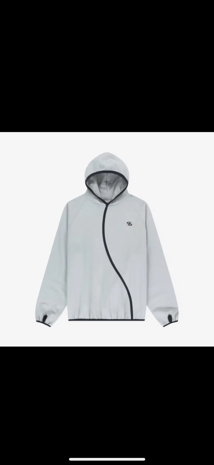 산산기어 테이프드 후드티 라이트 그레이 2 상품이미지1