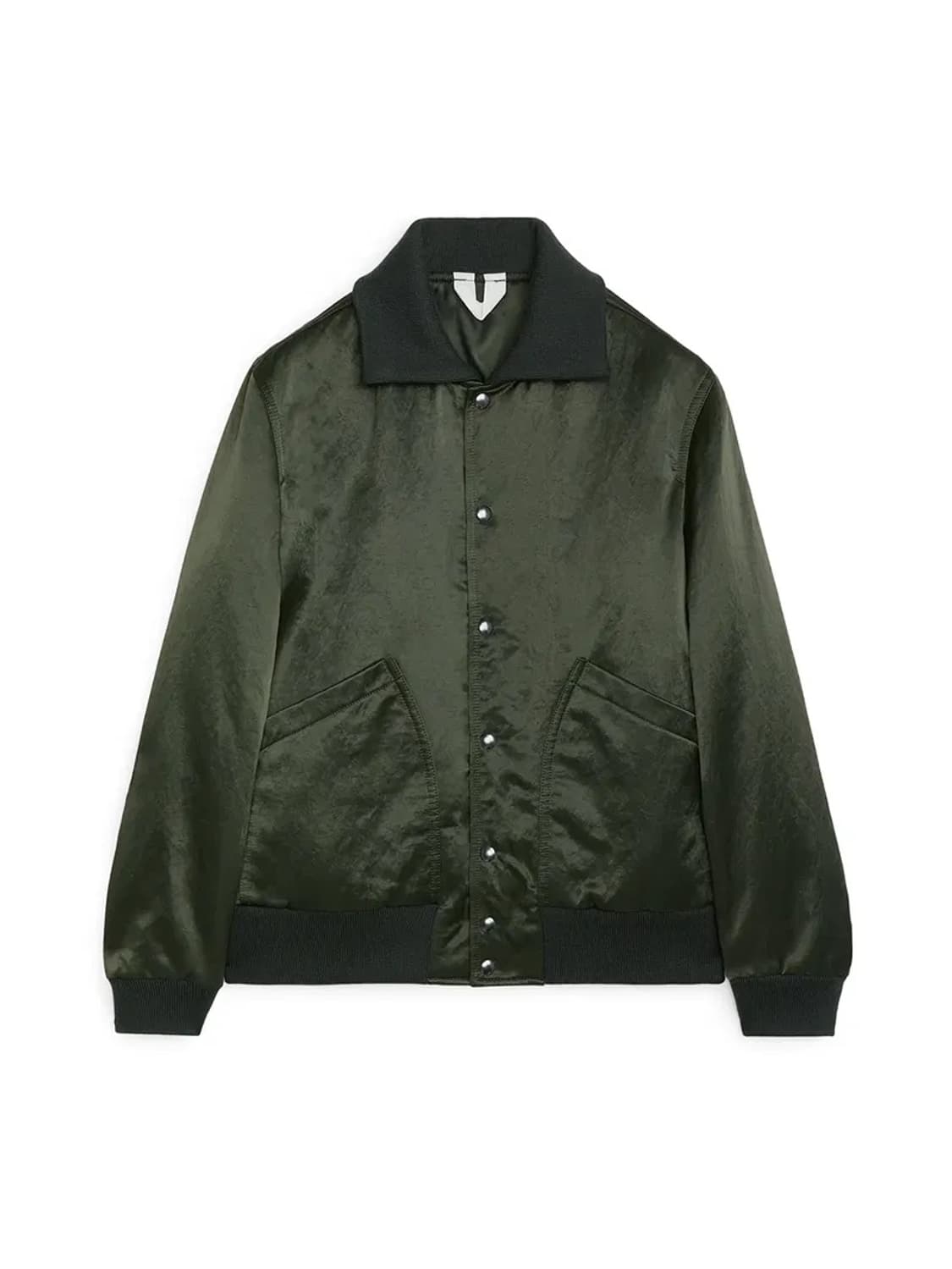 arket 아르켓 thumbled 새틴 바시티 자켓 새상품 상품이미지1