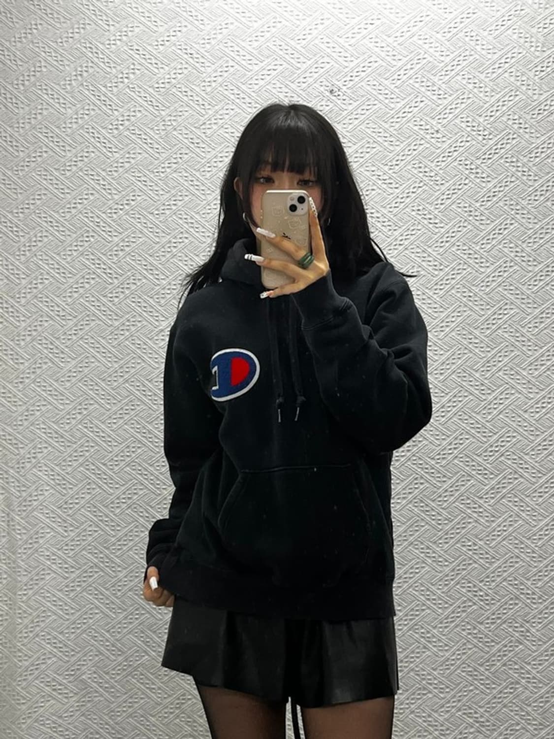 챔피온 올드스쿨 캐주얼 빈티지 빅부클로고 후드티 XL C10859 상품이미지1