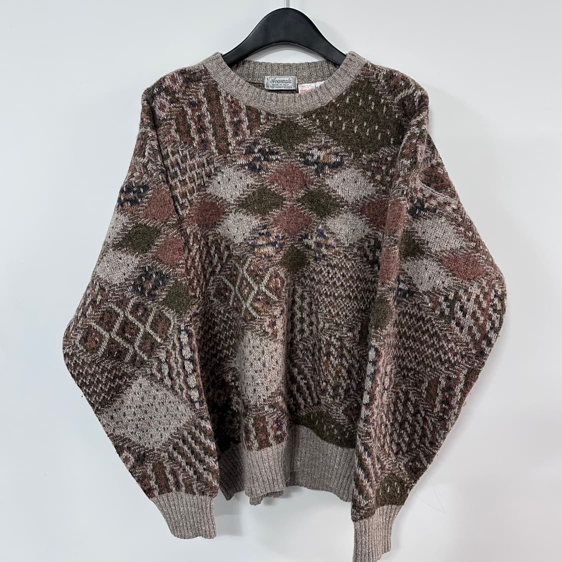 VTG 이태리 패턴 울 스웨터 (va.74) 상품이미지1