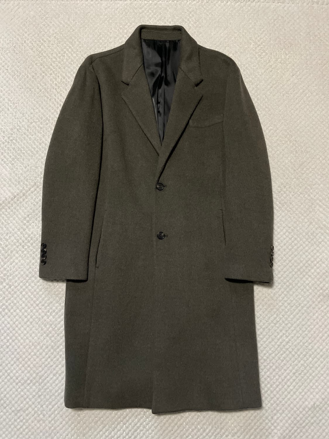 SYSTEM 시스템옴므 21FW 캐시미어 블렌드 롱코트 카키(클리닝O) 상품이미지2