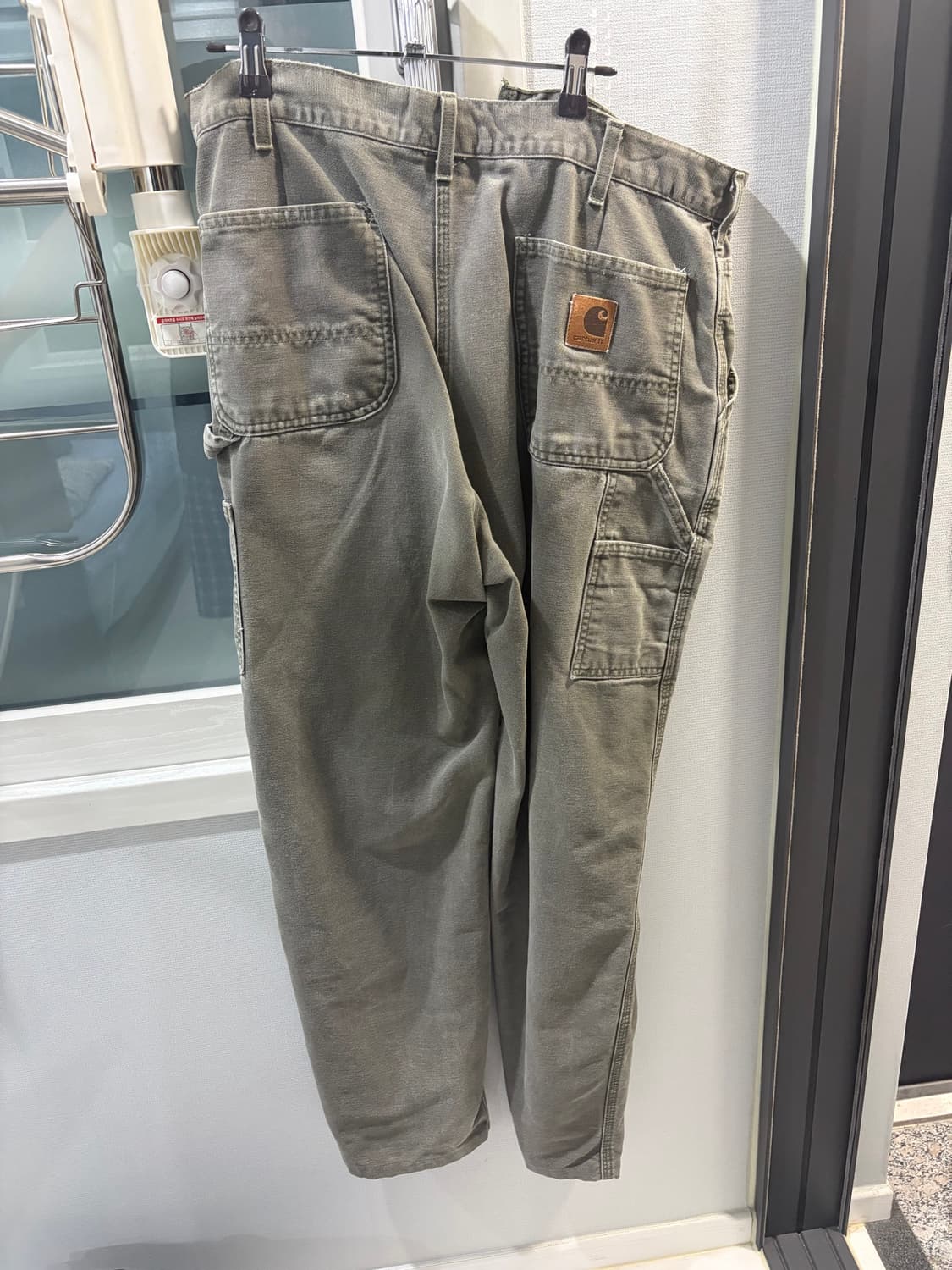 칼하트 빈티지 더블니 모스그린 38 32 판매 상품이미지1