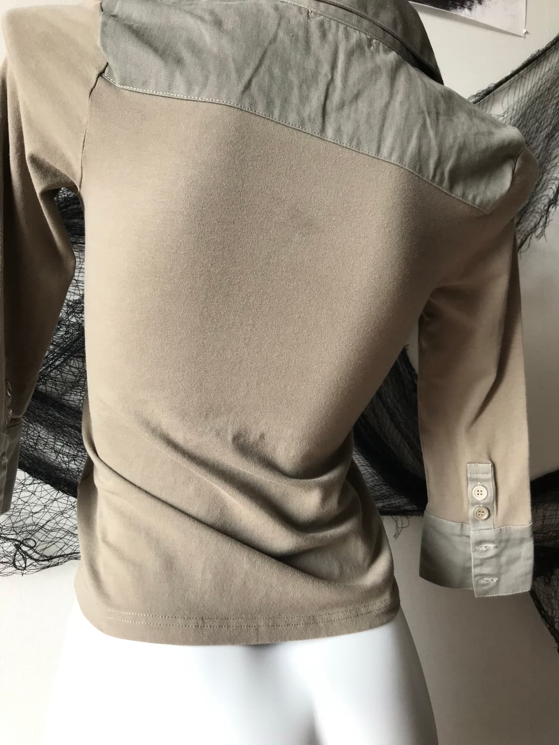 00s mood pocket detail quarter sleeve  상품이미지4