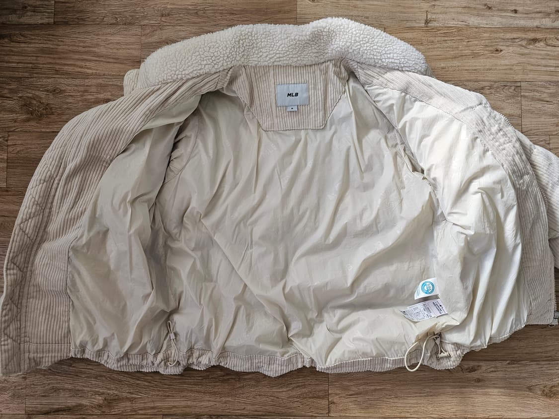 MLB 베이직 코듀로이 숏 패딩(L.Beige) 상품이미지2