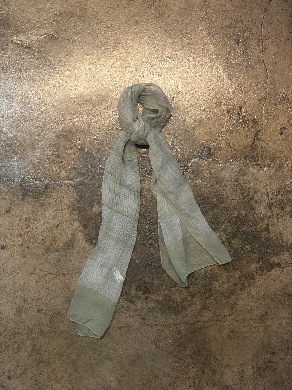 OS ) UMBERTO SALA Checked Short Scarf 상품이미지2