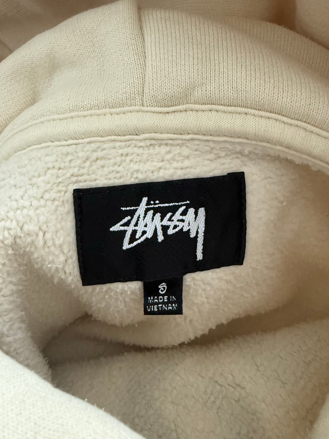 스투시 인터내셔널 릴렉스드 후드 아이보리 s 상품이미지3