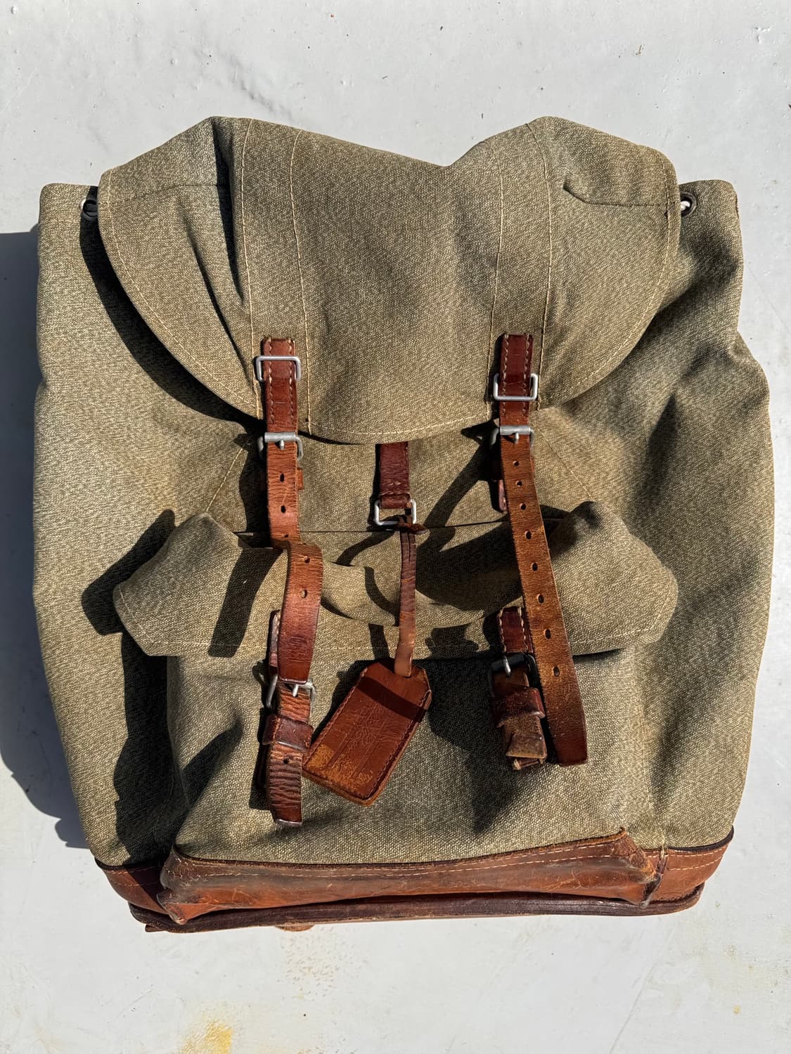 60년대 스위스 밀리터리 럭색 상품이미지1