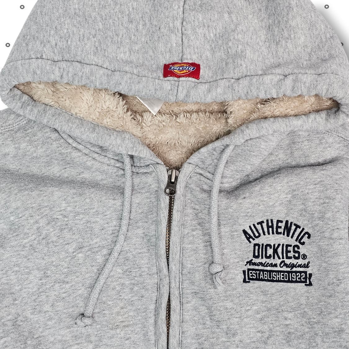 M Dickies 디키즈 보아털 그레이 후드집업 상품이미지2