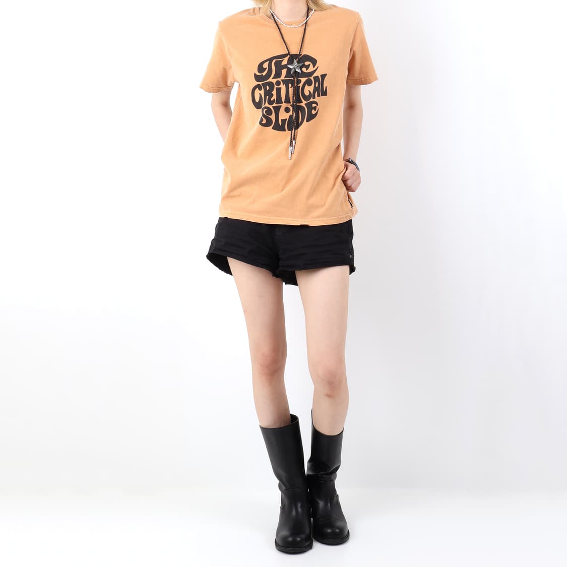 vintage mood short-sleeved T 상품이미지2