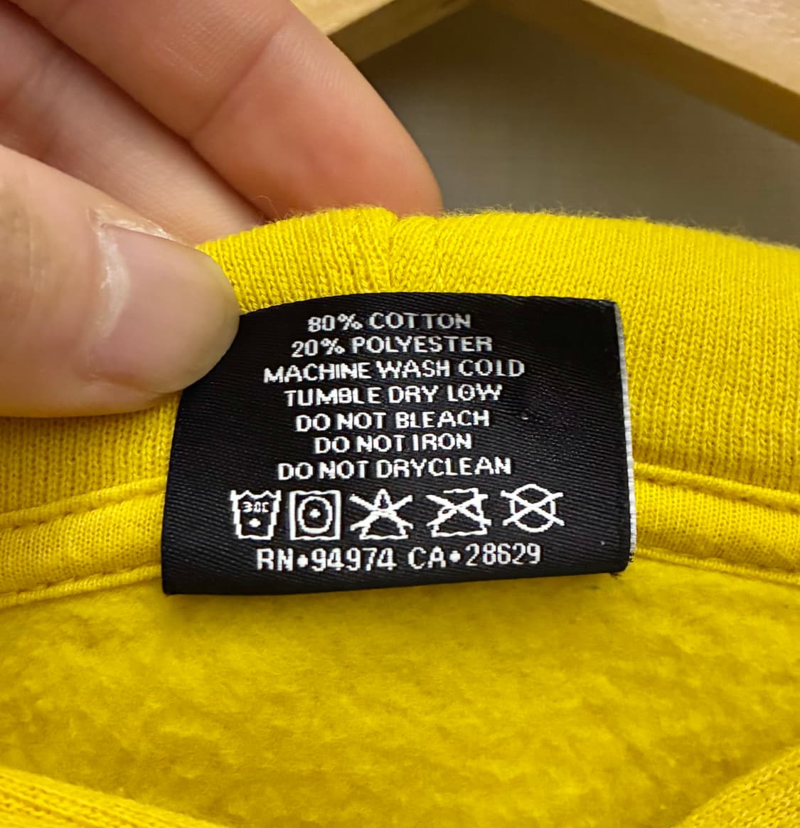 (S/97)Stussy 스투시 오벌 앱 로고 후드티셔츠 옐로우 상품이미지9